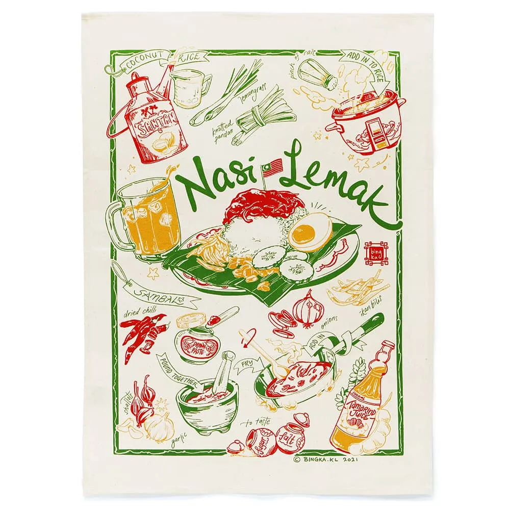 Nasi Lemak Tea Towel