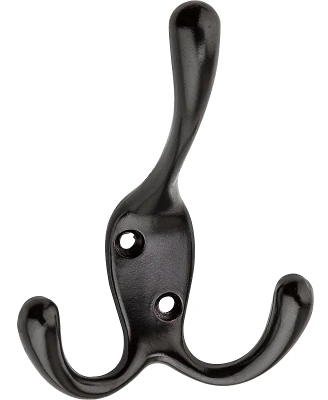 National Hardware V1442 Series N337-206 Robe Hook, 3-Hook, Zinc, Oil-Rubbed Bronze, Screw Mounting :CD: QUANTITY: 1