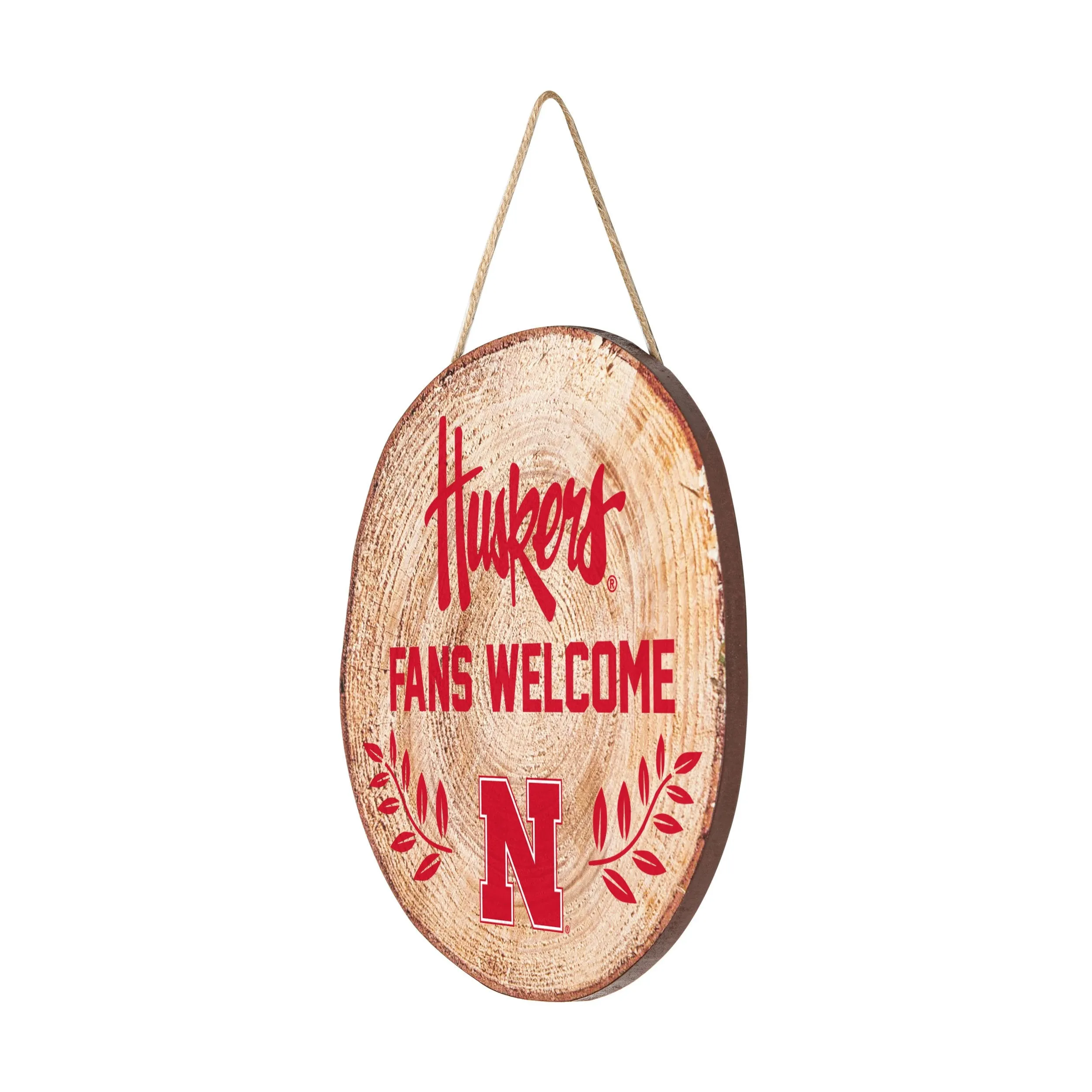 Nebraska Cornhuskers NCAA Wood Stump Sign