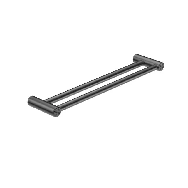 Nero Mecca Care 25mm Double Towel Grab Rail 600mm Gunmetal