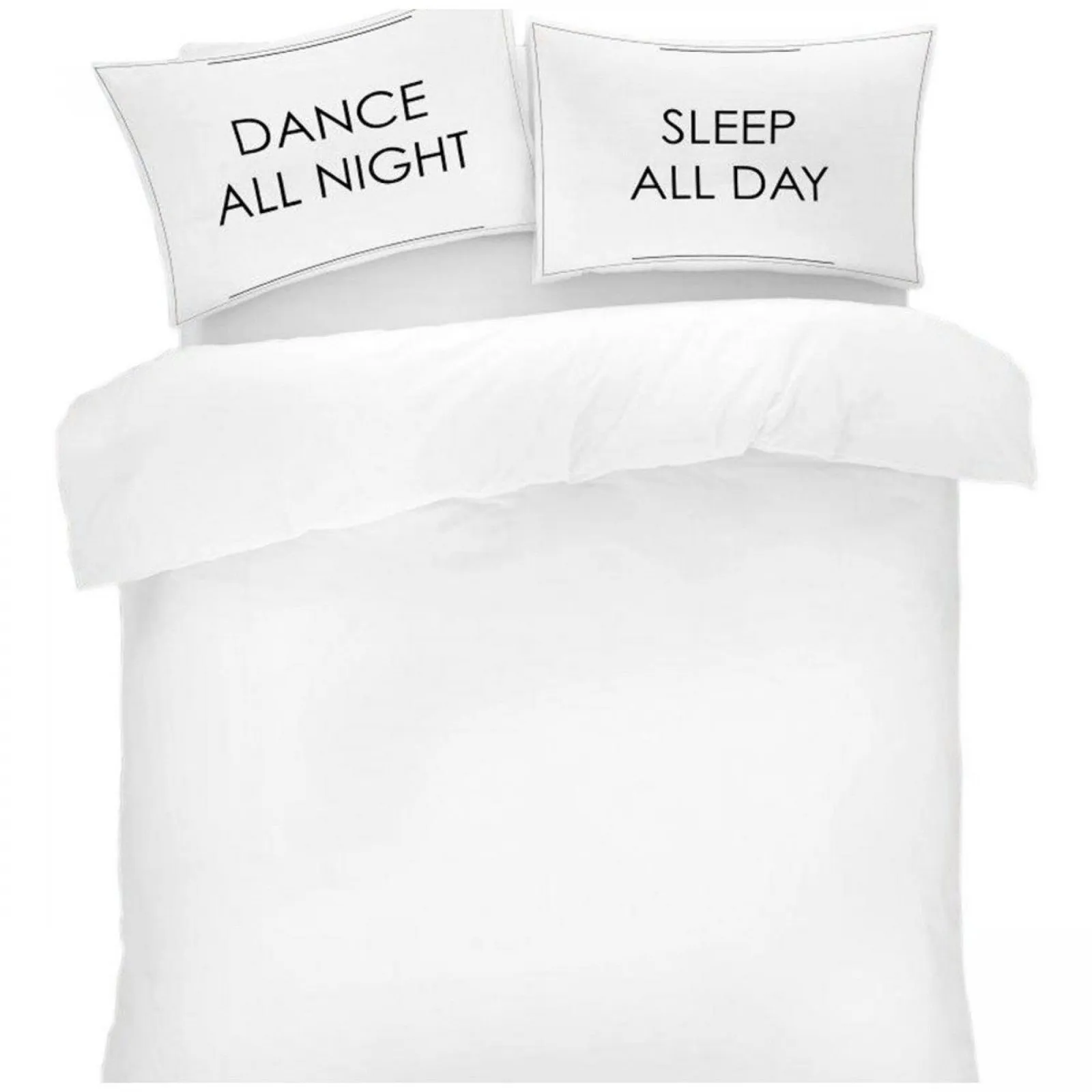 Novelty Sleep All Night Pillow Case