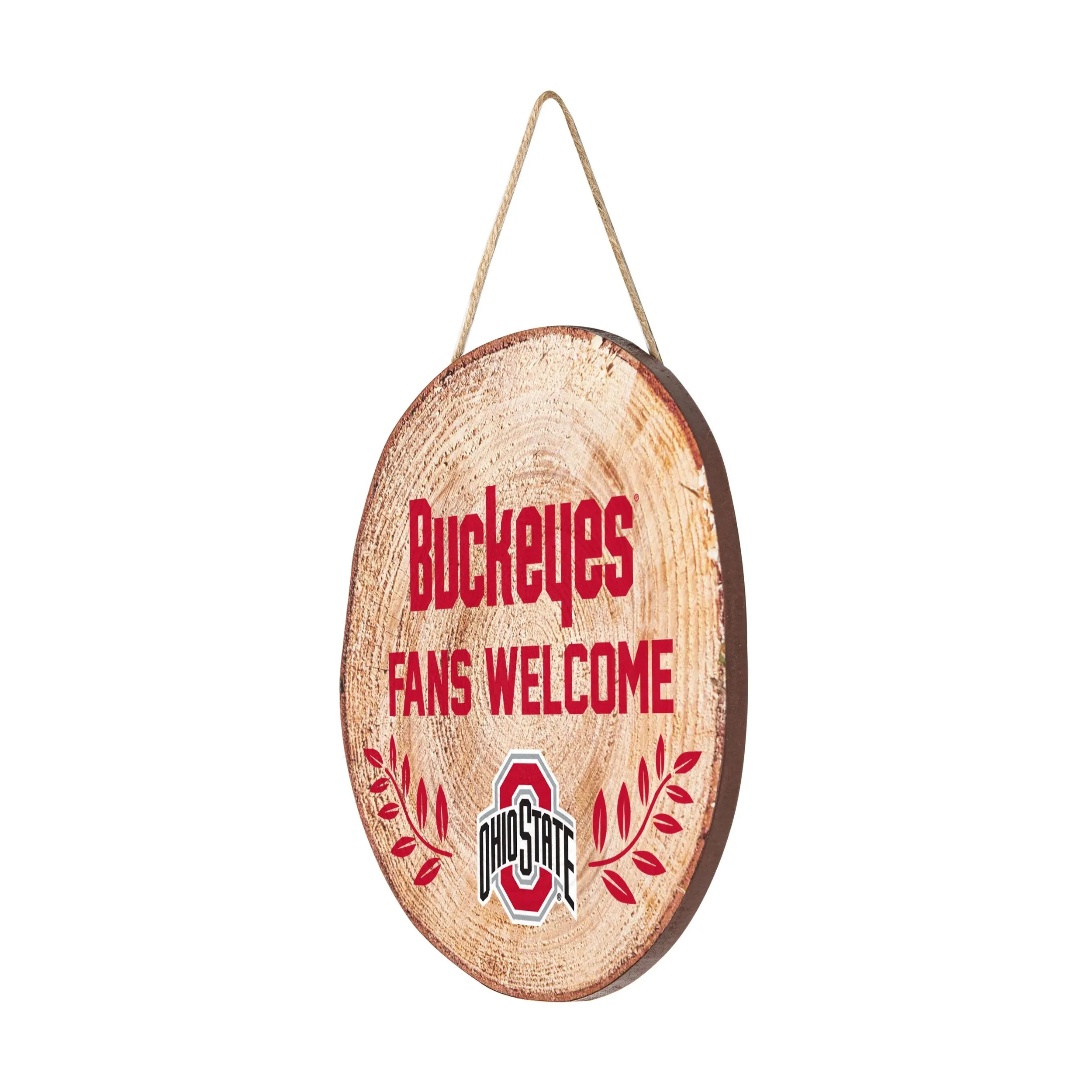 Ohio State Buckeyes NCAA Wood Stump Sign