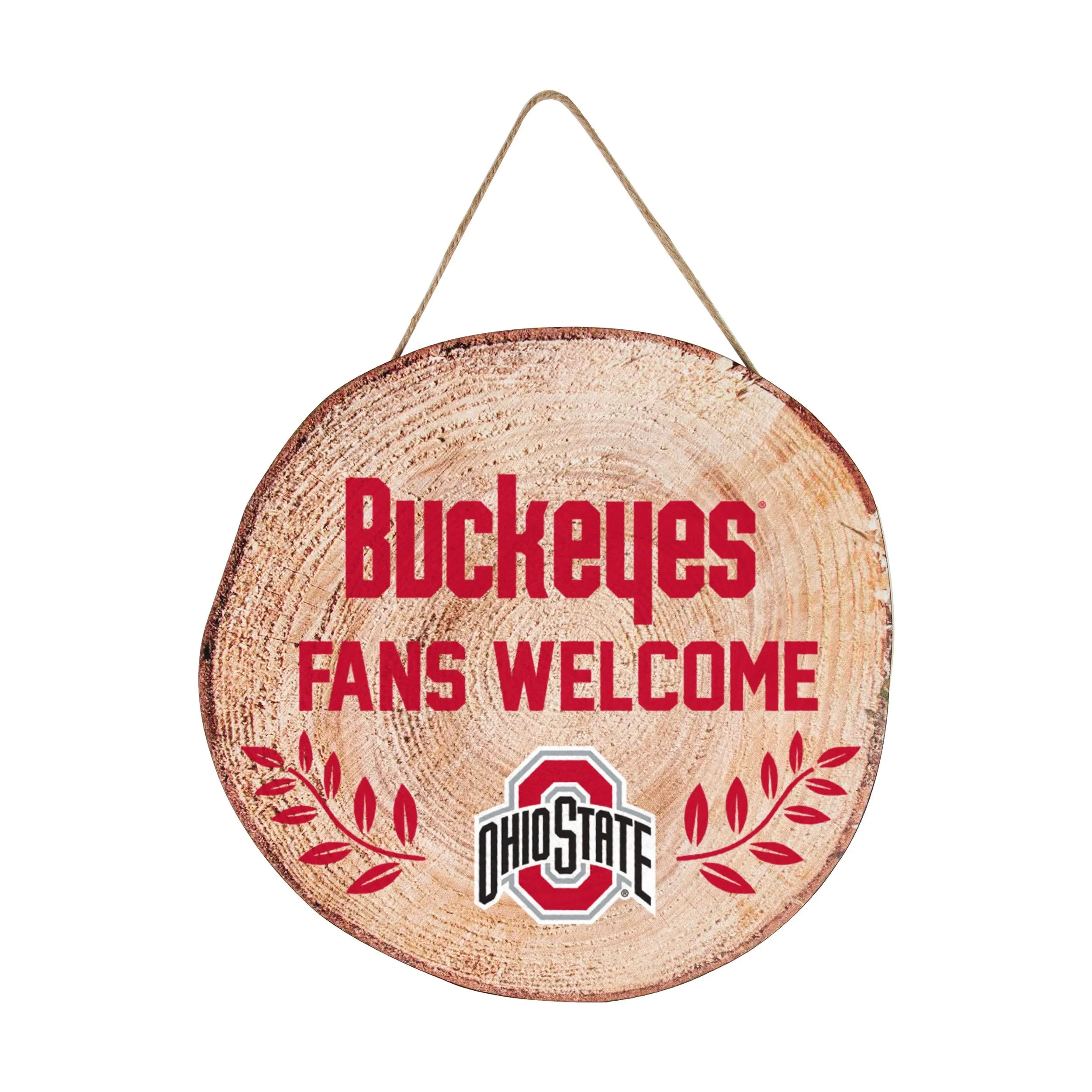 Ohio State Buckeyes NCAA Wood Stump Sign