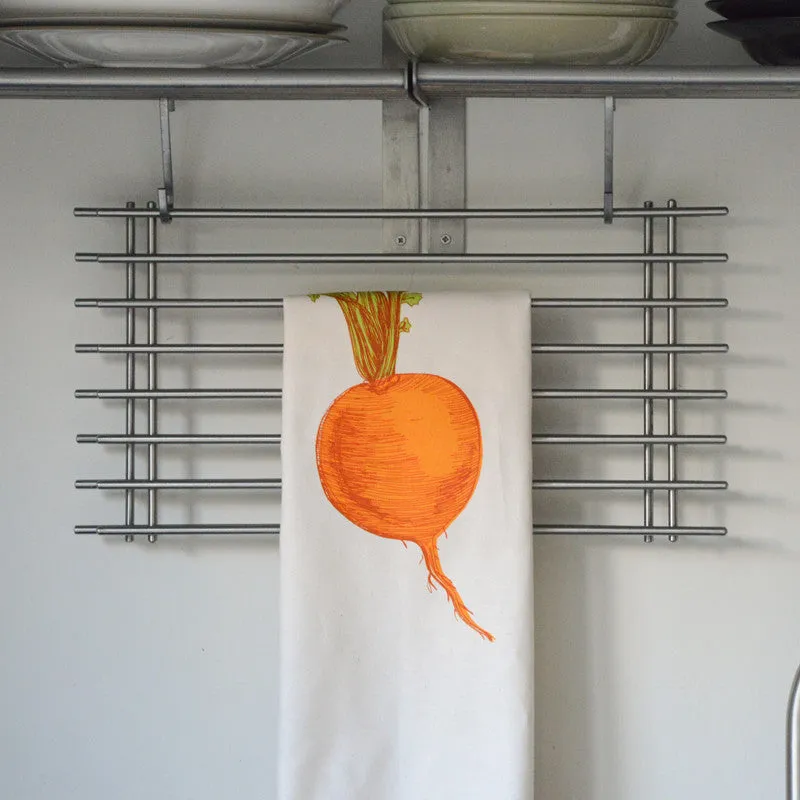 Orange Swede Vegetable Tea Towel