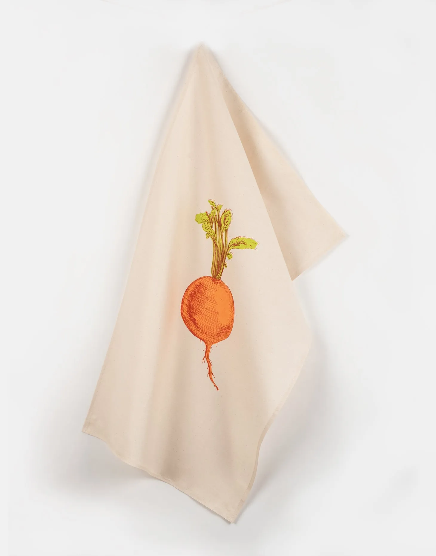 Orange Swede Vegetable Tea Towel