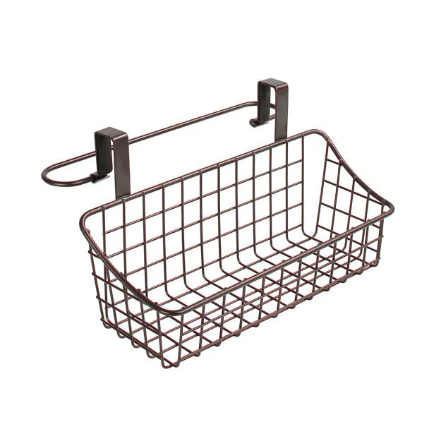 Over Cabinet Door Basket with Towel Bar