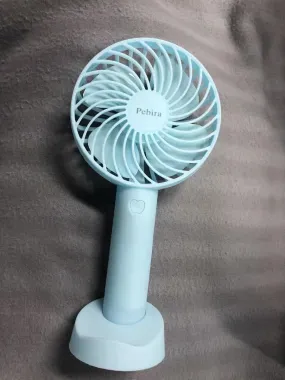 Pebira handheld fan, 2000mAh battery operated rechargeable personal fan