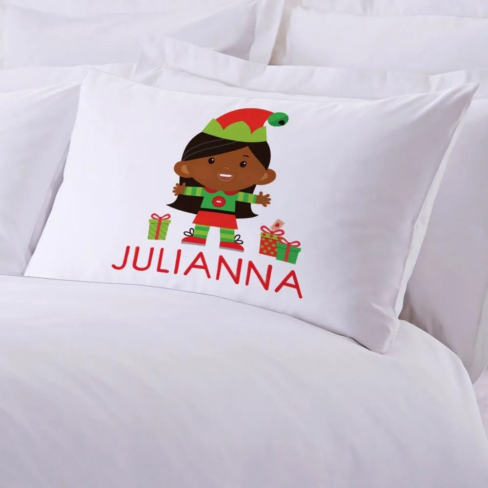 Personalized Girl Elf Kids Sleeping Pillowcase