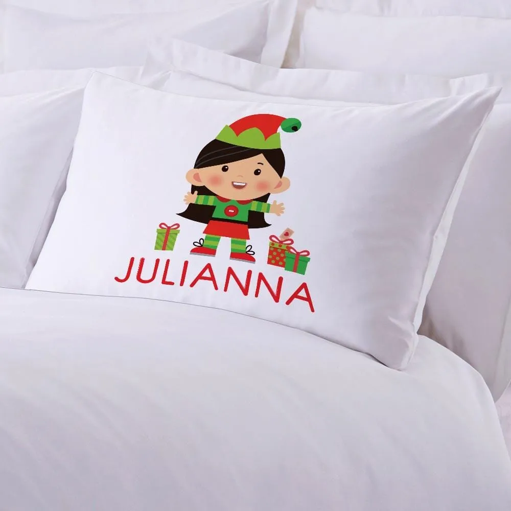 Personalized Girl Elf Kids Sleeping Pillowcase