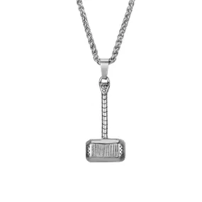 Personalized Thor's Hammer Pendant Necklace for Men - Stylish Cross-Border Jewelry