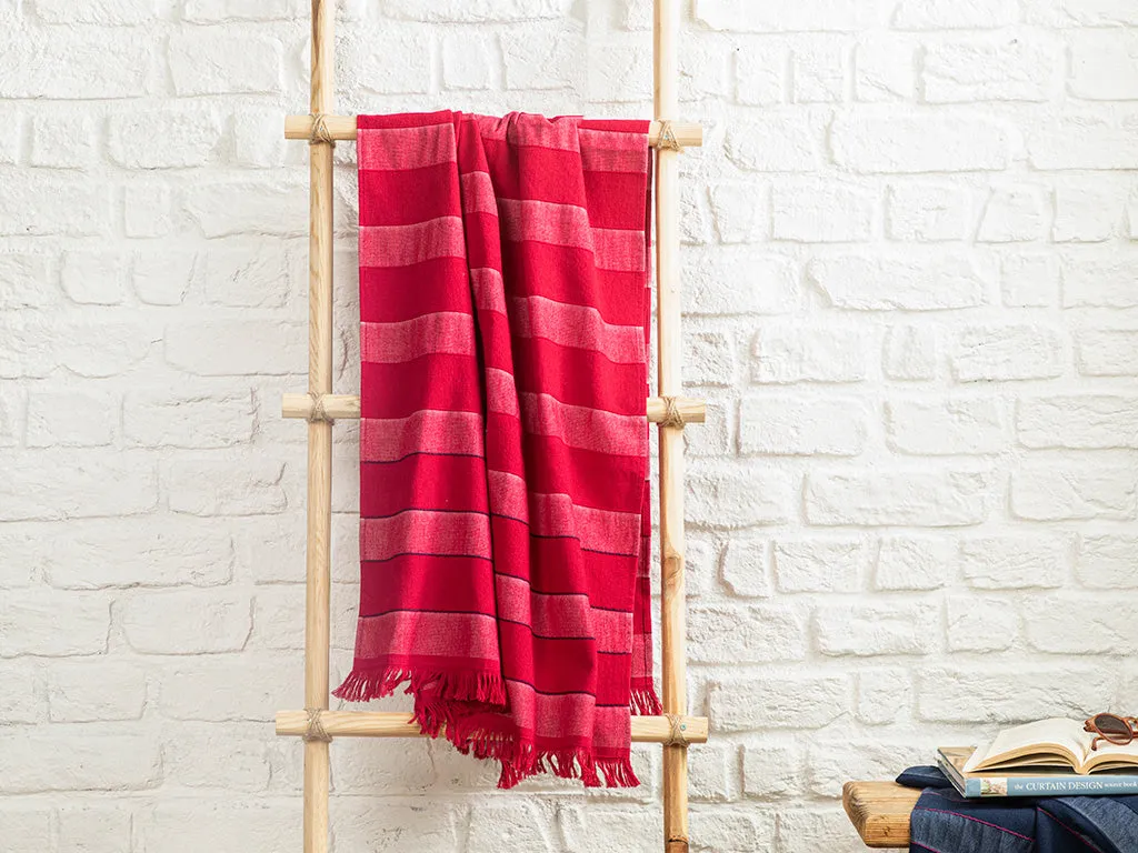 Peshtemal - Turkish Bath/Beach Towel – Striped Fuschia