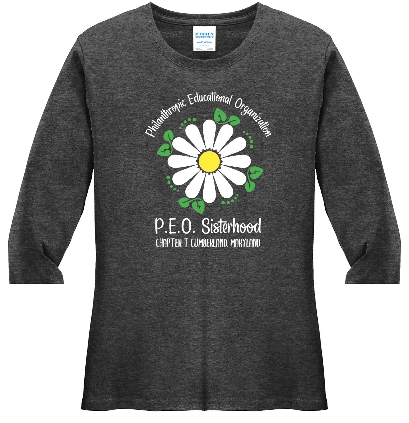 Philanthropic Educational Organization Chapter T. . . Cotton Tee VNeck or Crew Neck . . . . . . . . . Ladies Fashion Fit