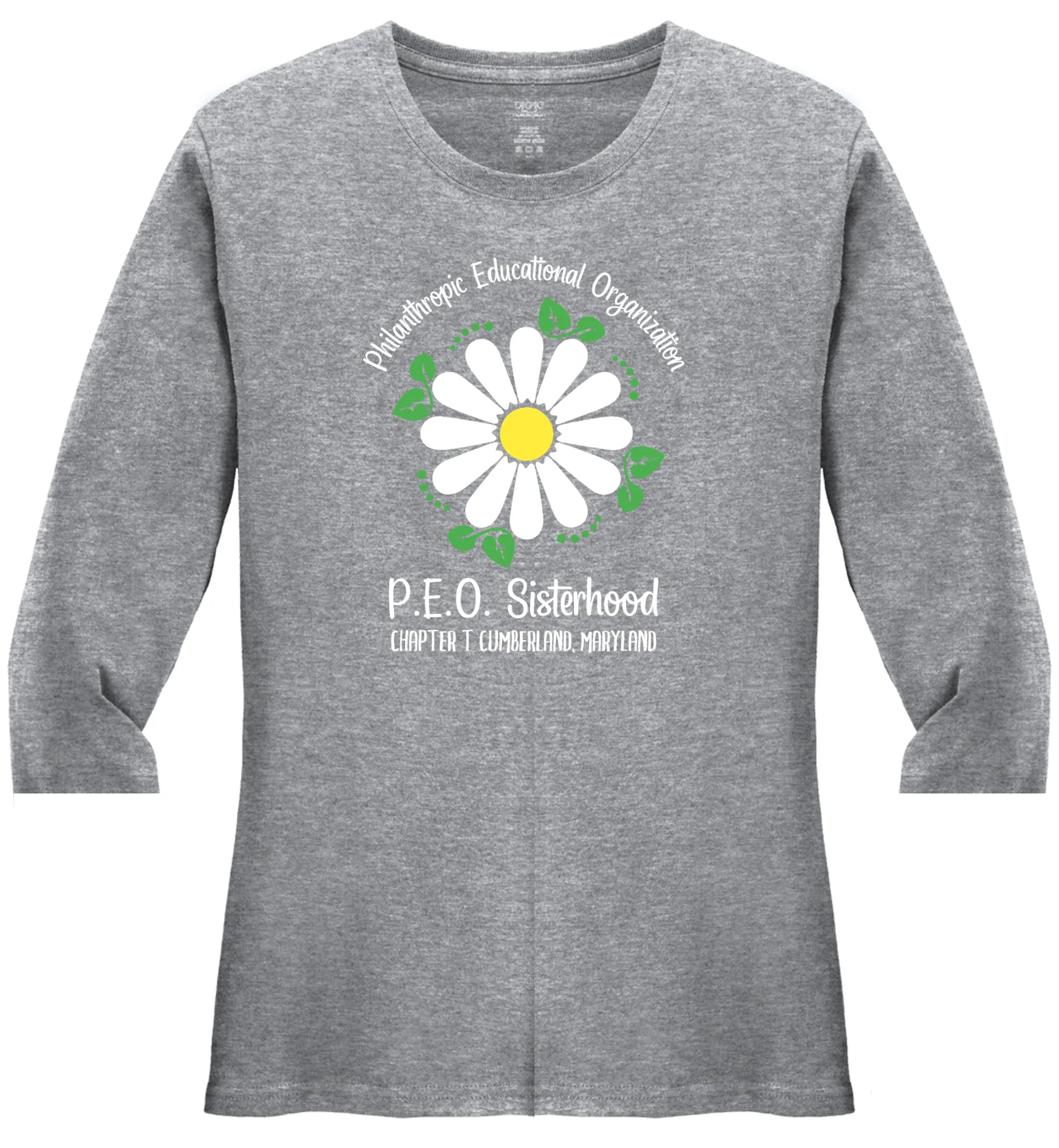 Philanthropic Educational Organization Chapter T. . . Cotton Tee VNeck or Crew Neck . . . . . . . . . Ladies Fashion Fit