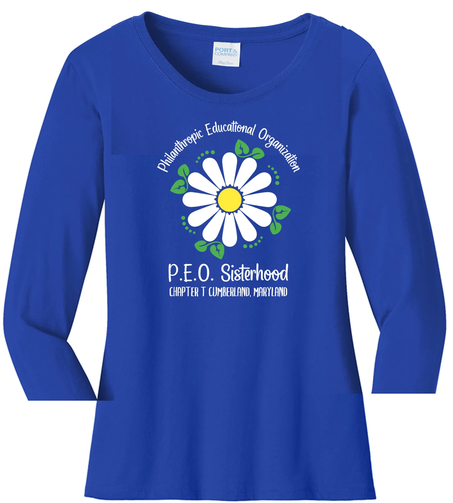 Philanthropic Educational Organization Chapter T. . . Cotton Tee VNeck or Crew Neck . . . . . . . . . Ladies Fashion Fit