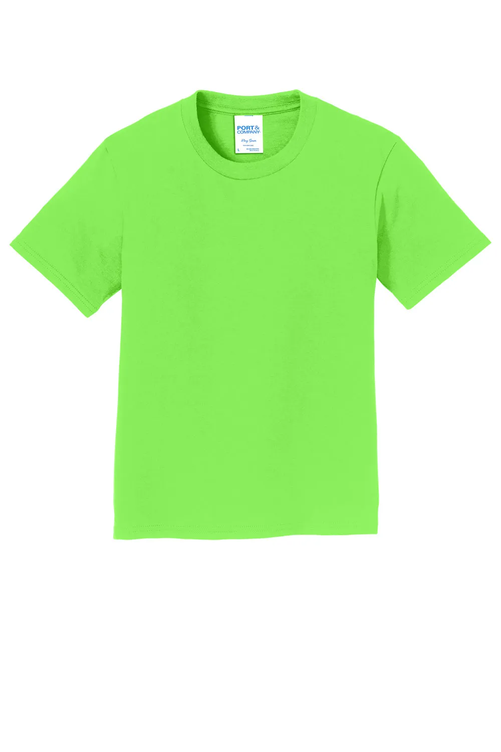 Port & Company Youth Fan Favorite Short Sleeve Crewneck T-Shirt - Flash Green