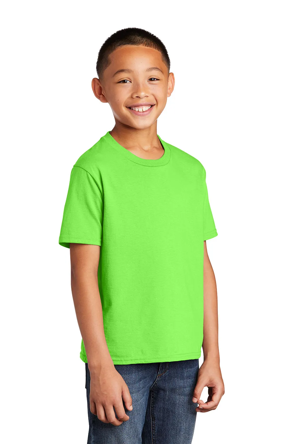 Port & Company Youth Fan Favorite Short Sleeve Crewneck T-Shirt - Flash Green