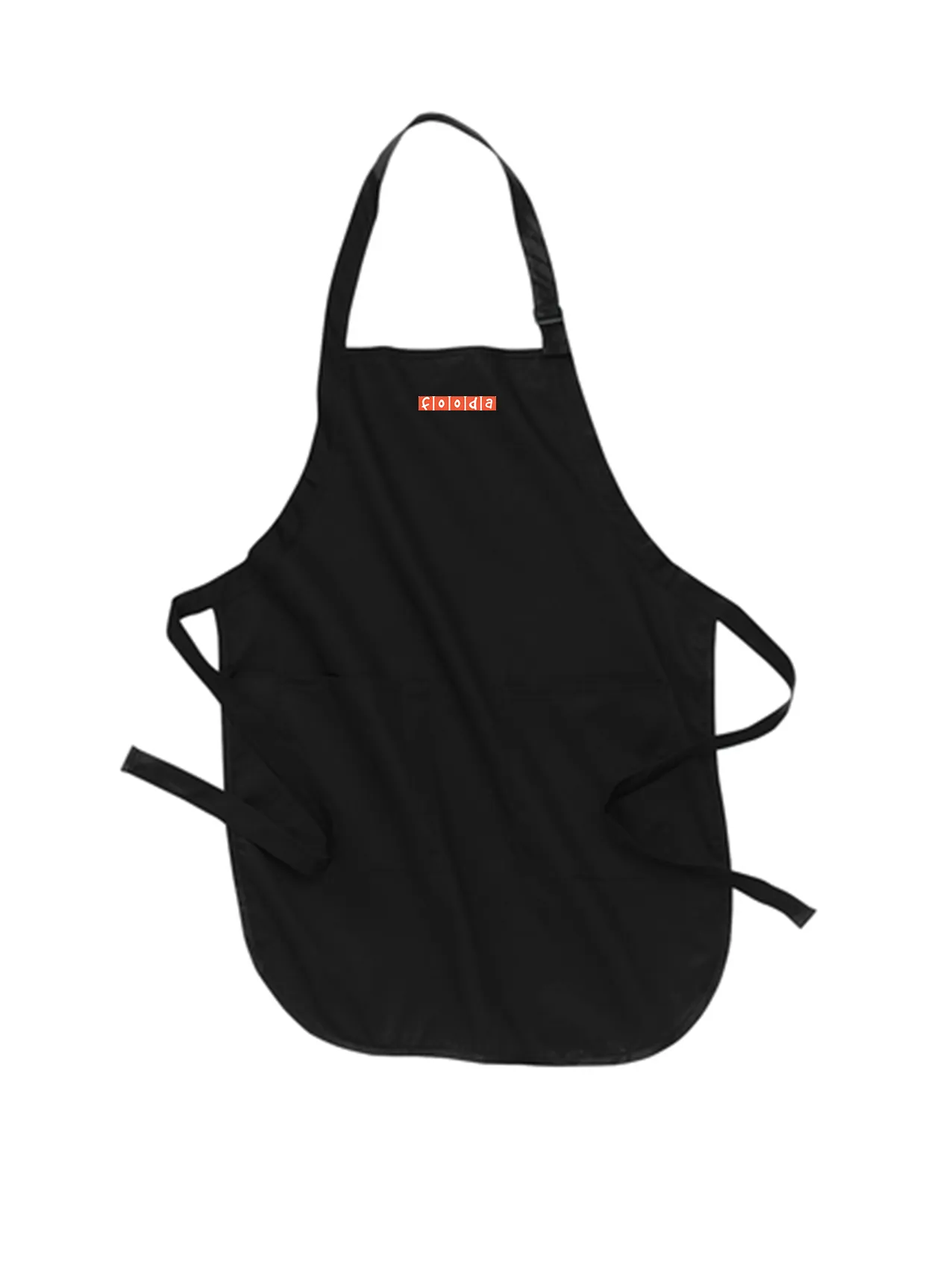 Port Authority Full-Length Apron with Pockets, Black [Fooda]