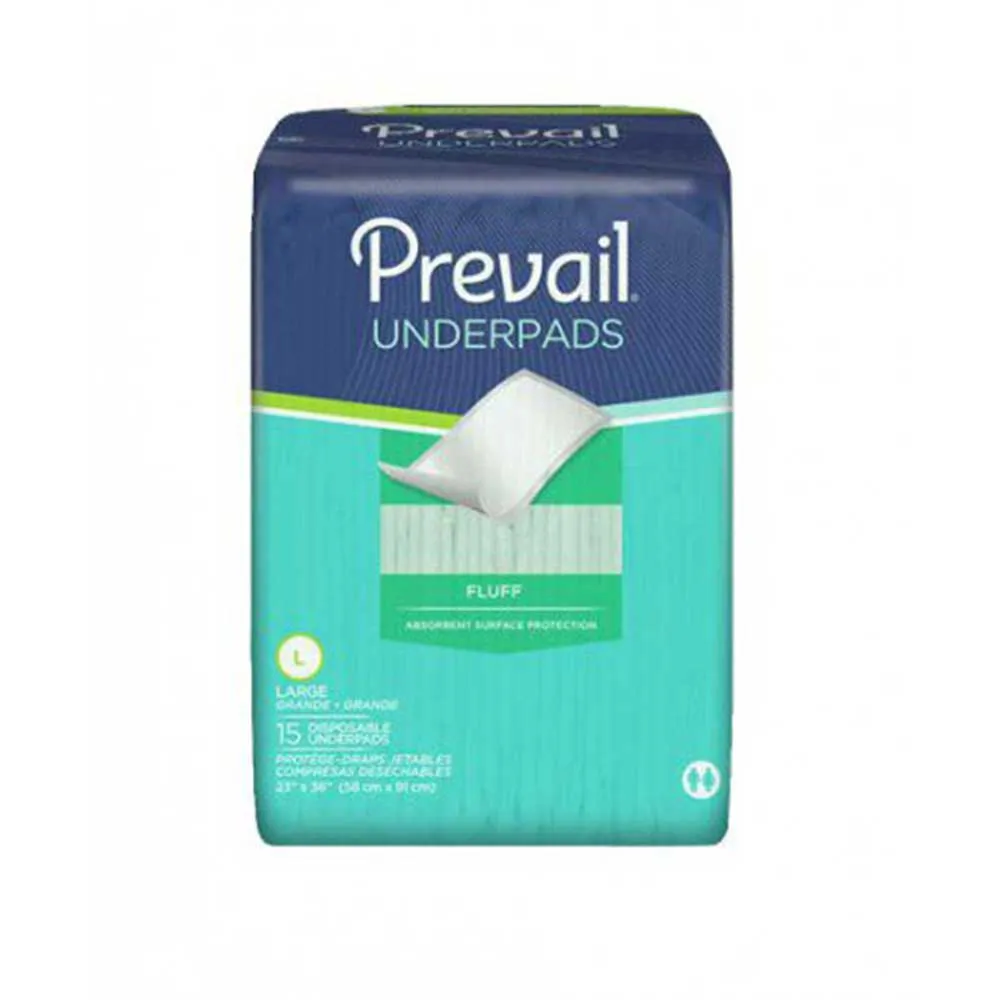 Prevail PV-418 Disposable Underpads, Case of 72