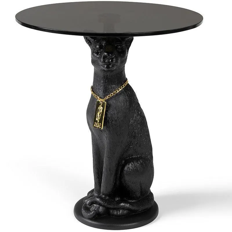 Proudly Crowned Panther Side Table