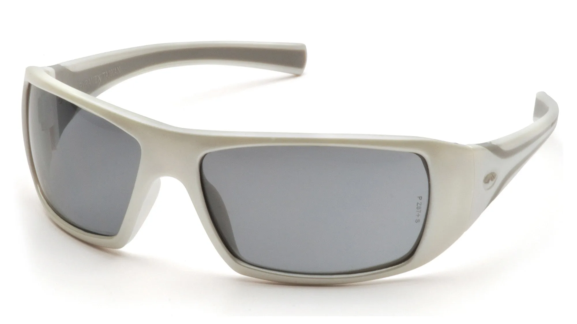 Pyramex SW5620D Goliath White Safety Glasses W/ Gray Lens (12 each)