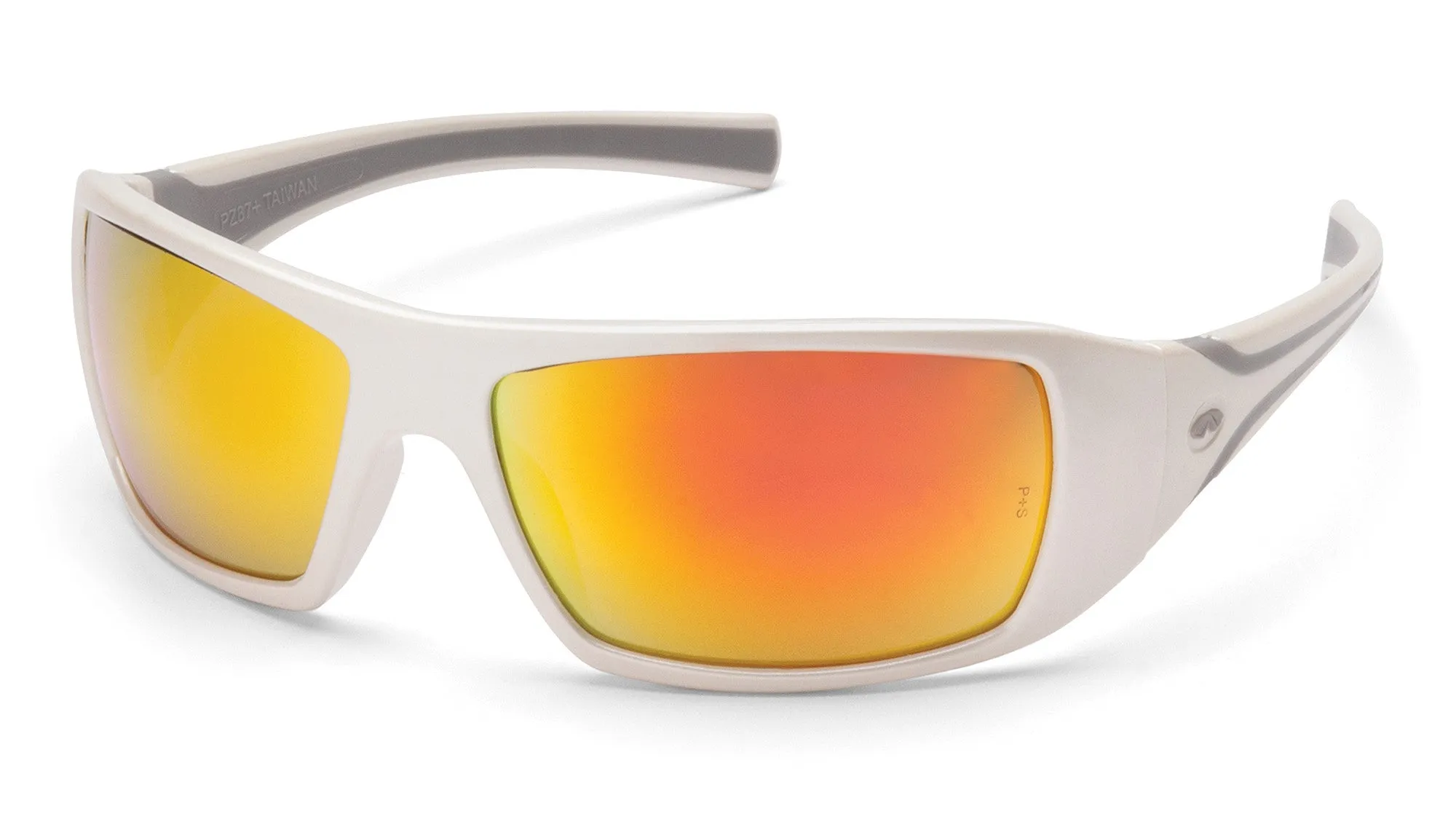 Pyramex SW5645D Goliath White Safety Glasses W/ Ice Oraange Mirror Lens (12 each)