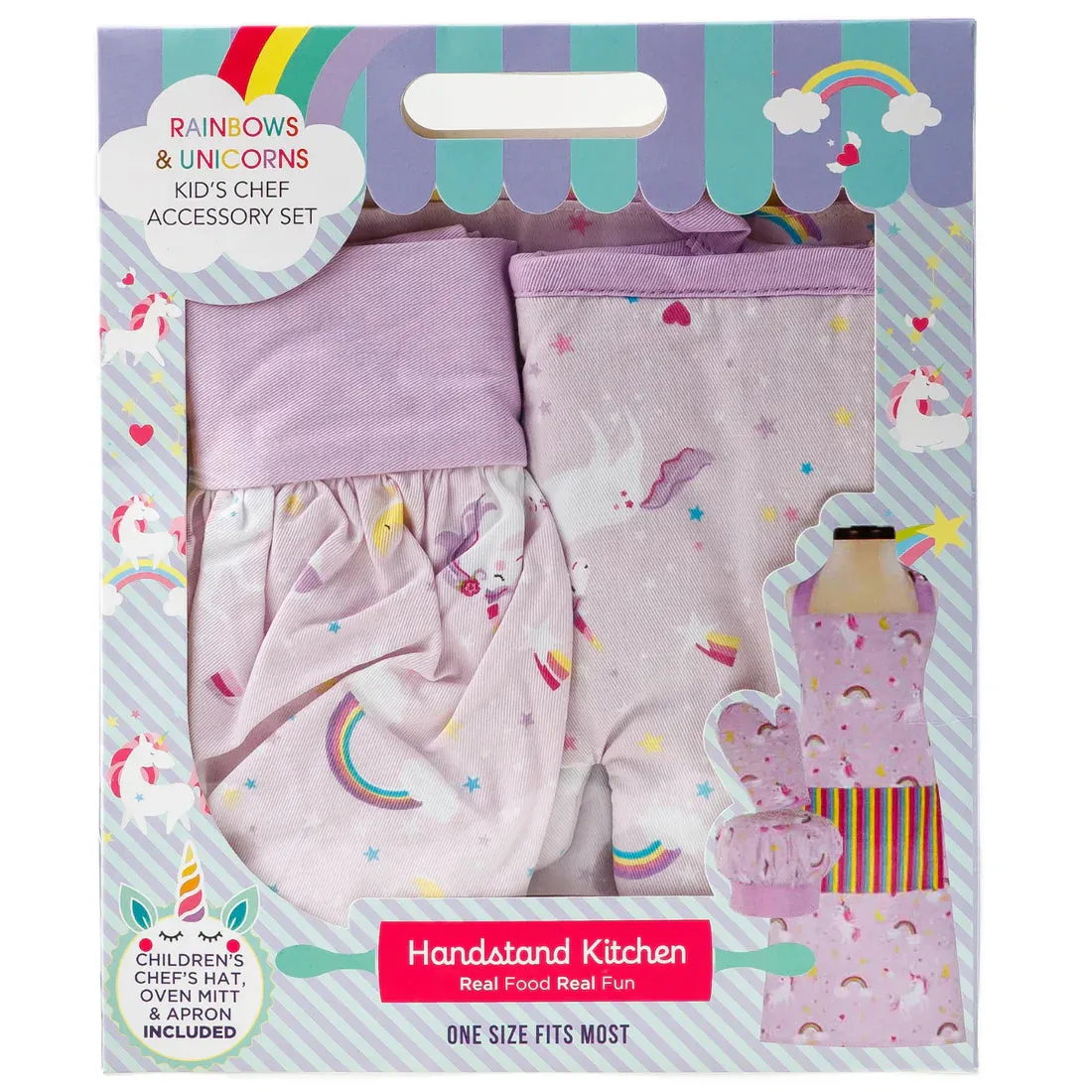 Rainbows & Unicorns Deluxe Youth Apron Set