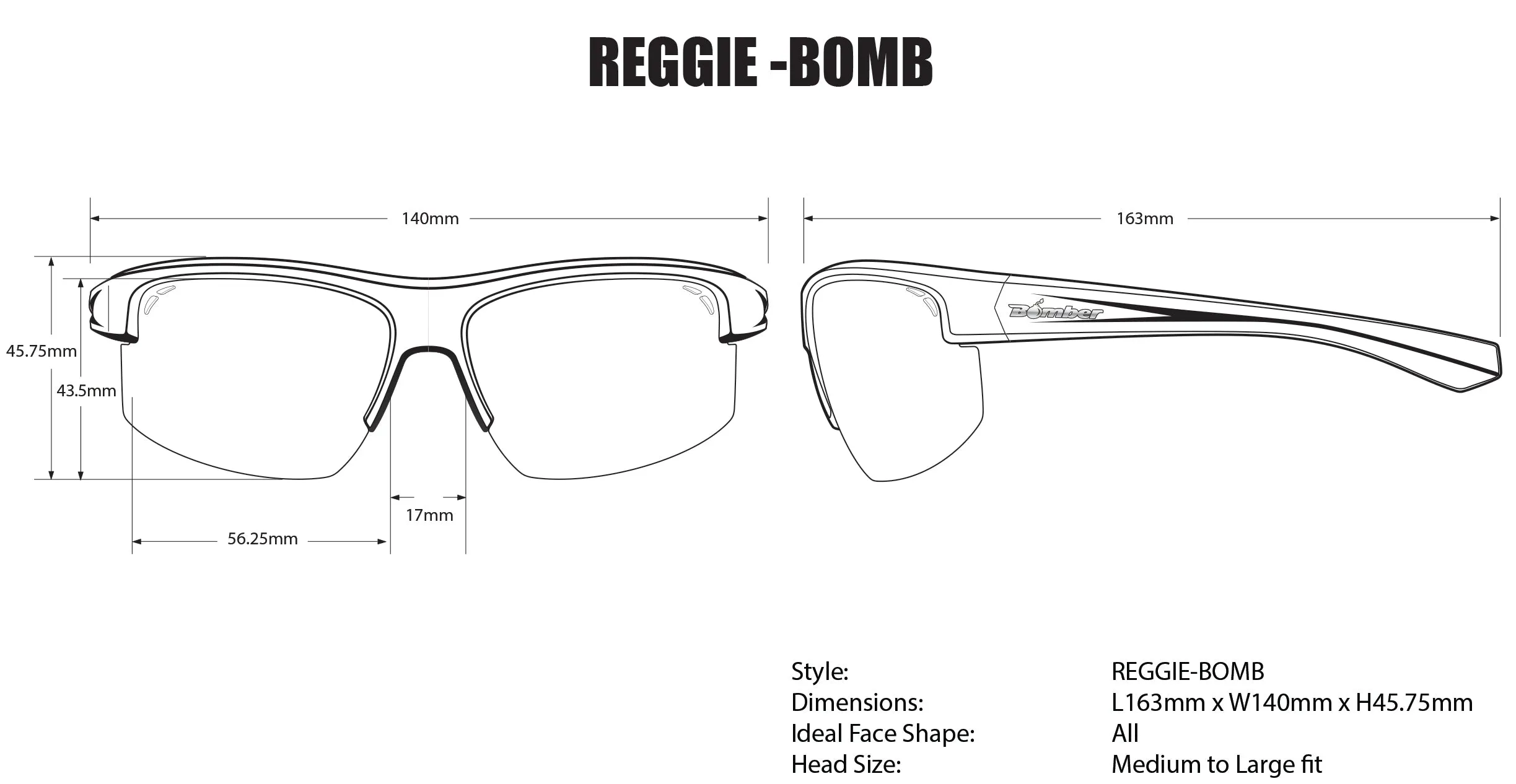 REGGIE Safety - White Polarized Smoke