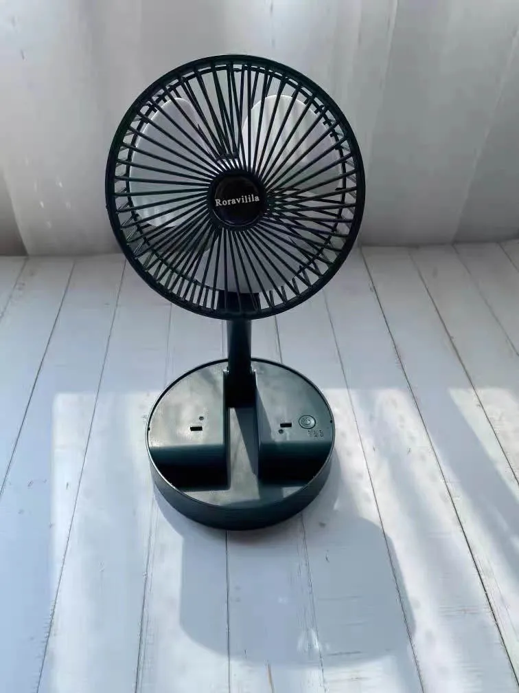 Roravilila electric fan, foldable electric fan, suitable for outdoor travel, etc