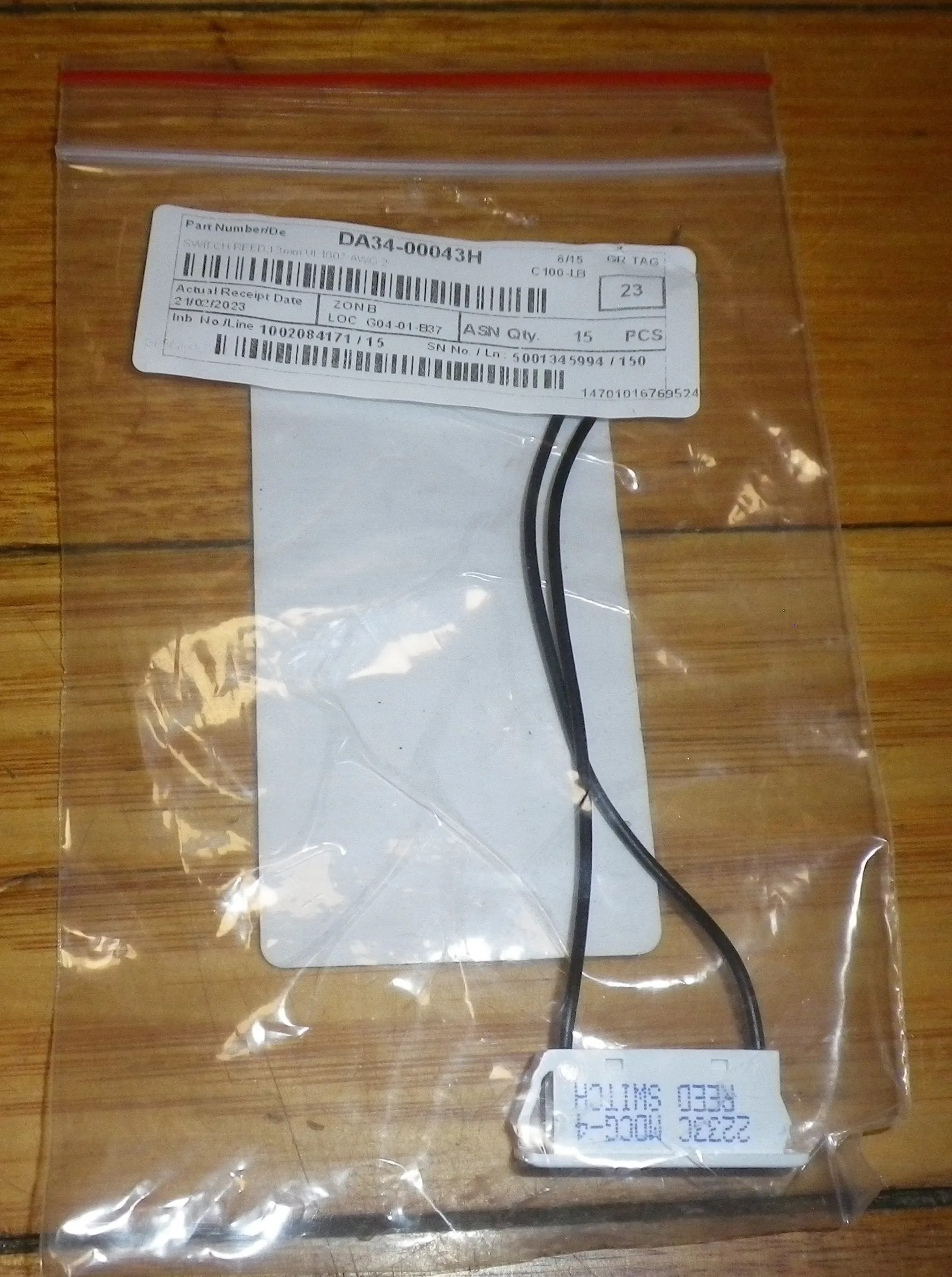 Samsung Fridge Light/Fan Reed Door Switch - Part # DA34-00043H