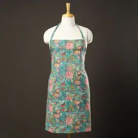 Sanganeri Block Printed Cotton Apron with Pocket 15