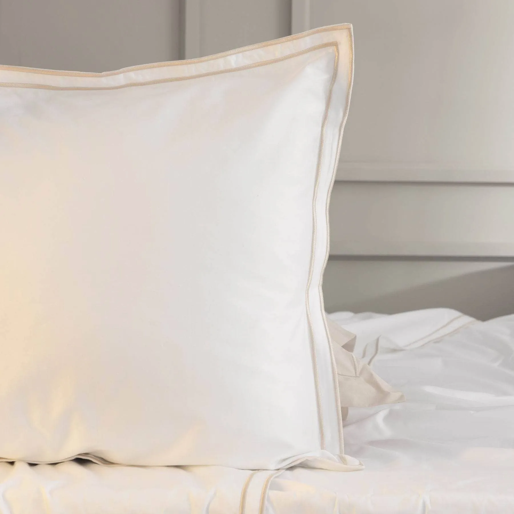 Savoy Oxford Pillowcase - Oyster