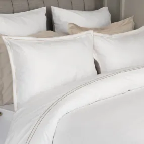 Savoy Oxford Pillowcase - Oyster