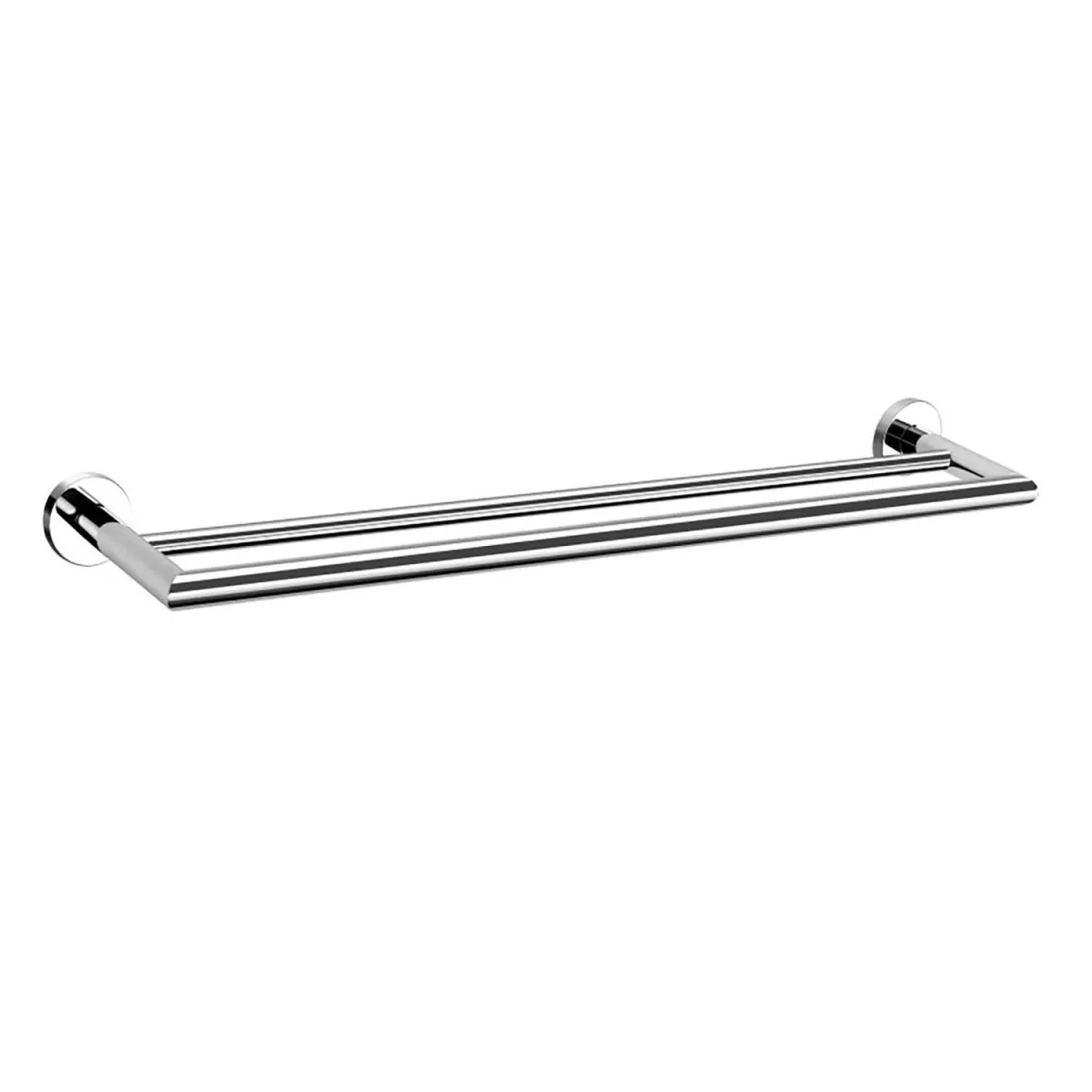 Scudo Delta Double Towel Bar in Chrome