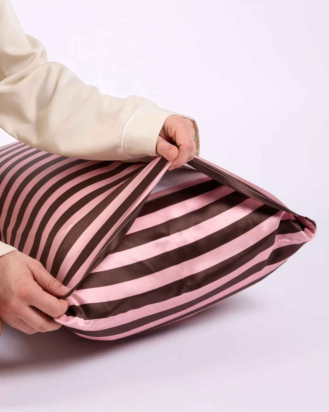 Silk Pillowcase - Rocky Road Stripes