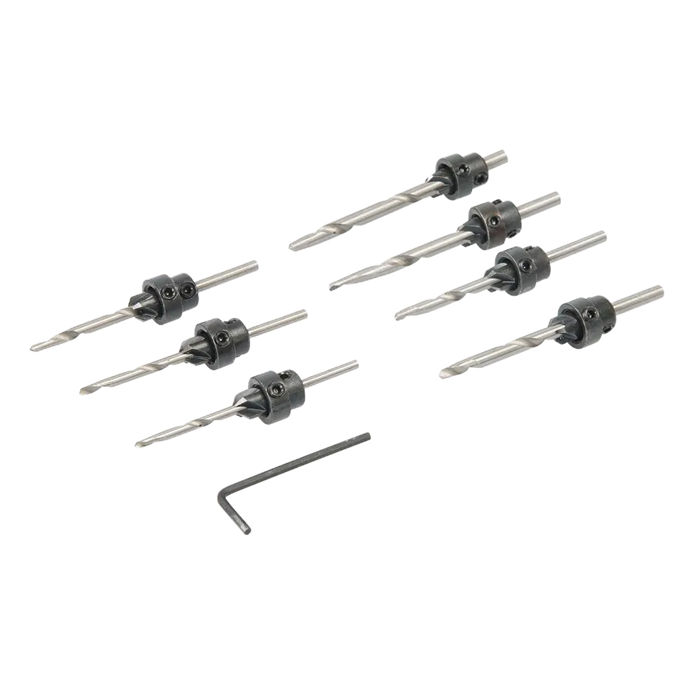 Silverline Drill & Countersink Set 7pce - 3 - 6mm