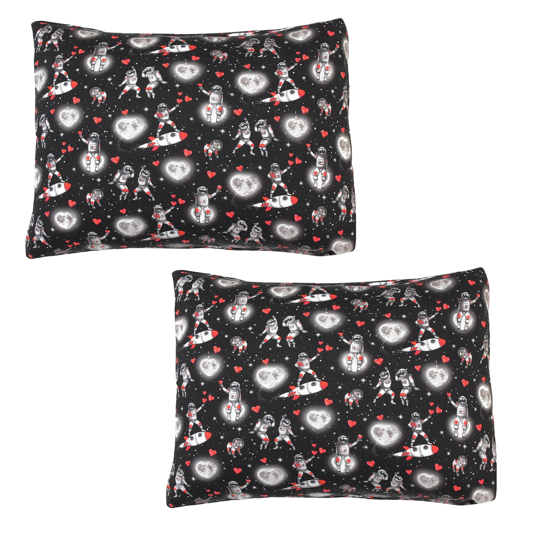 Space Hearts 2-Pack Toddler Pillow Case