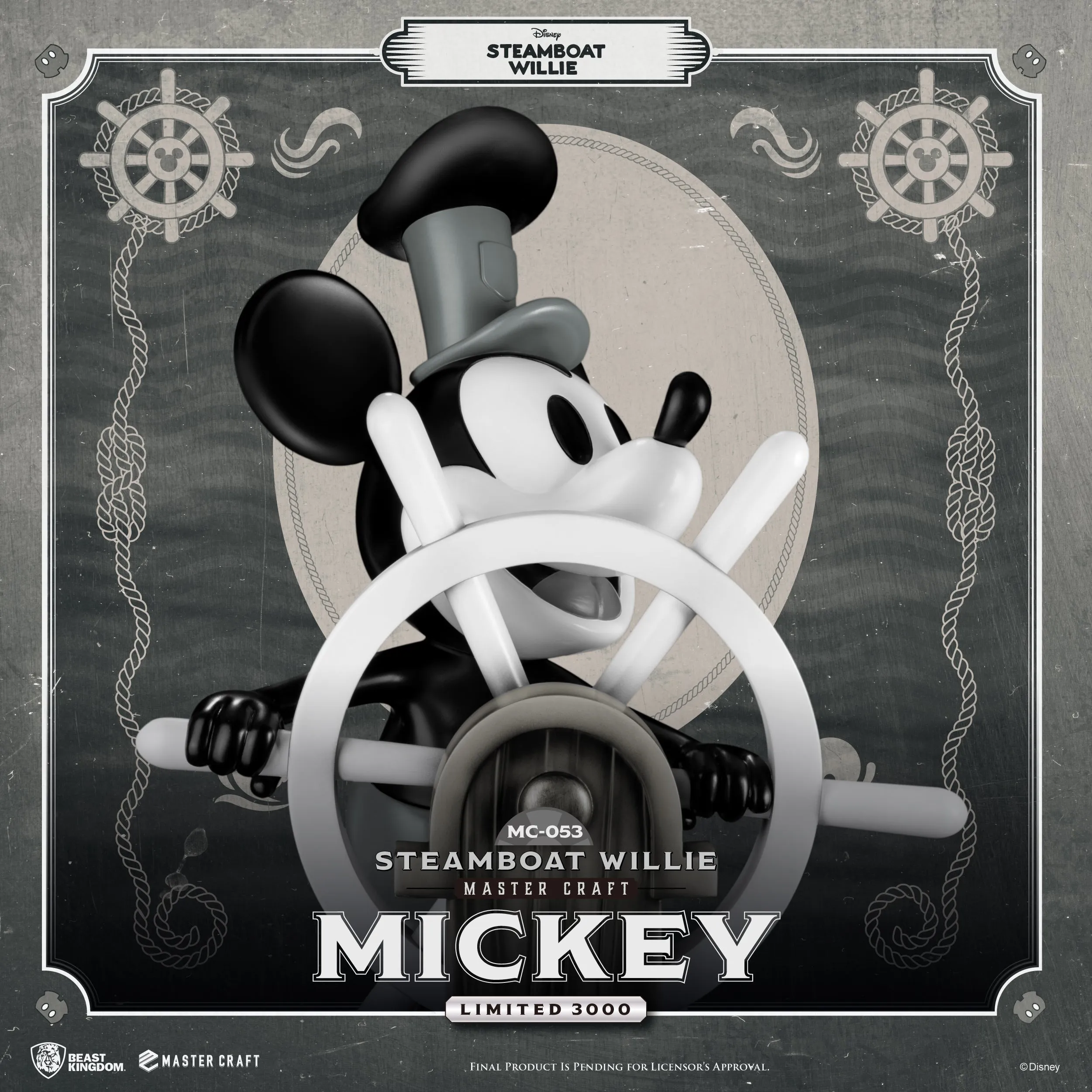 Steamboat Willie Master Craft Mickey Table Top Statue