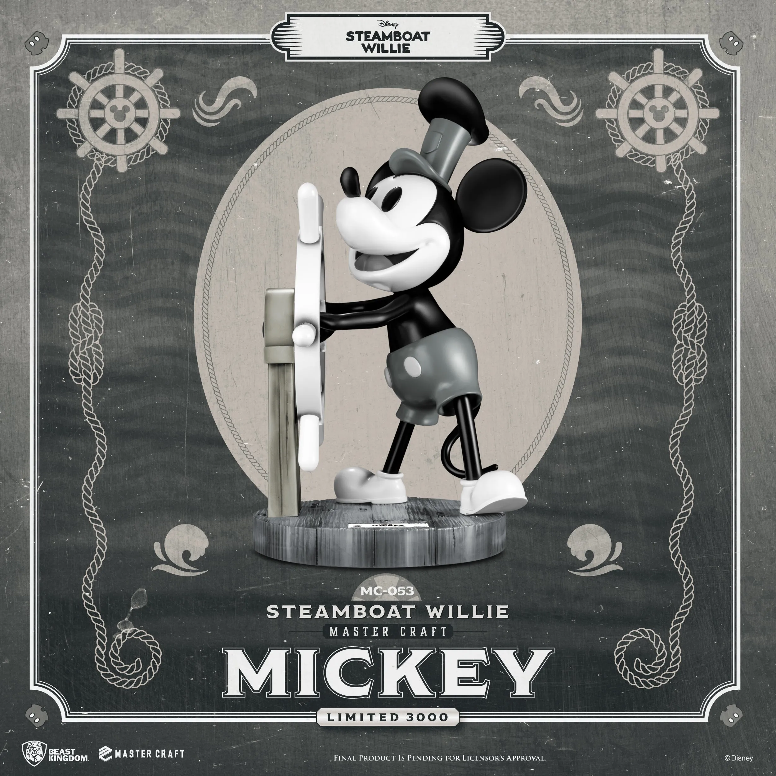 Steamboat Willie Master Craft Mickey Table Top Statue