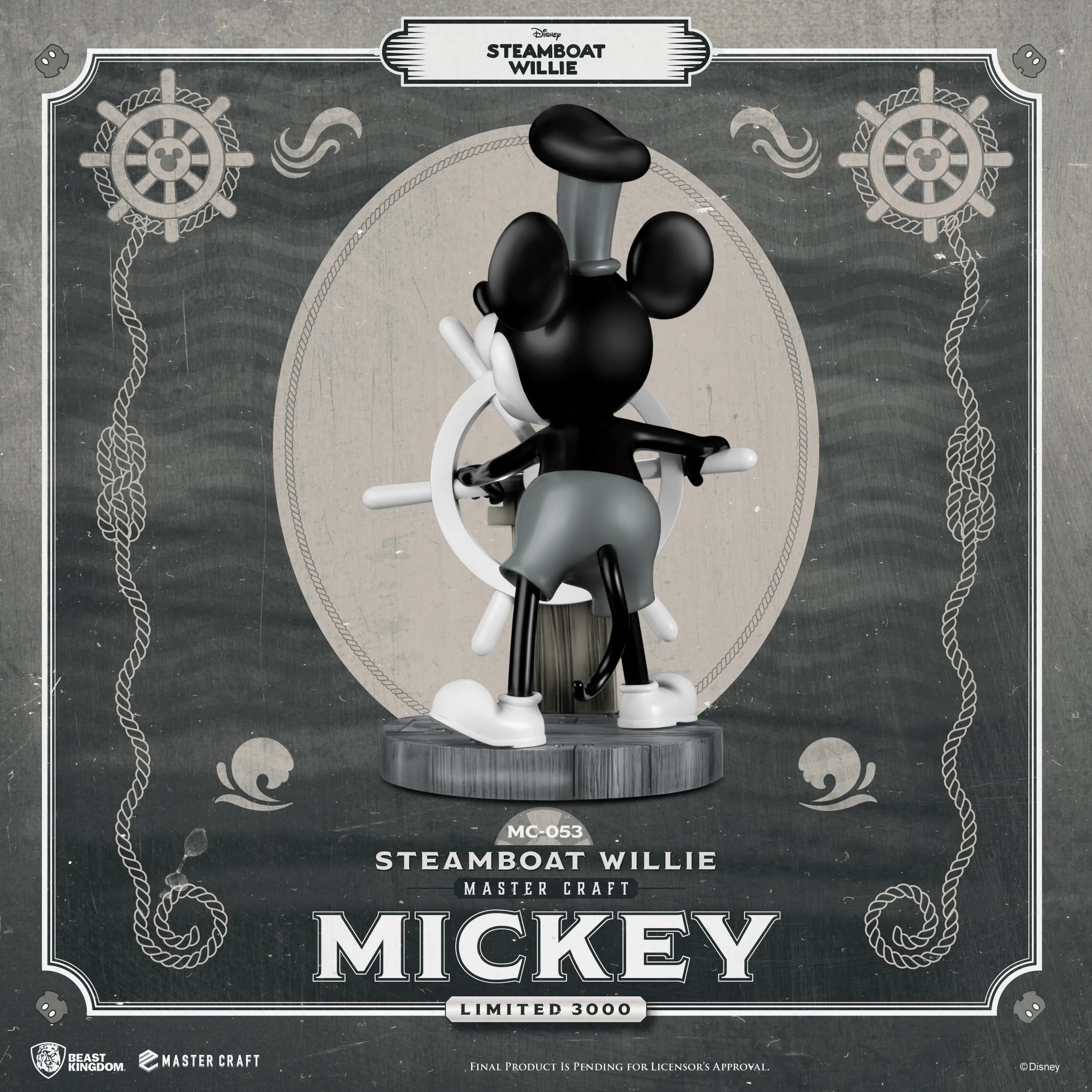 Steamboat Willie Master Craft Mickey Table Top Statue