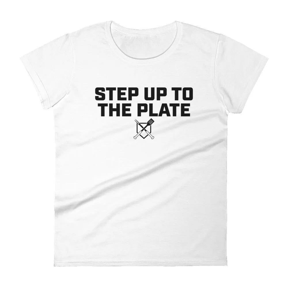 Step Up To The Plate Women's Fitted T-shirt