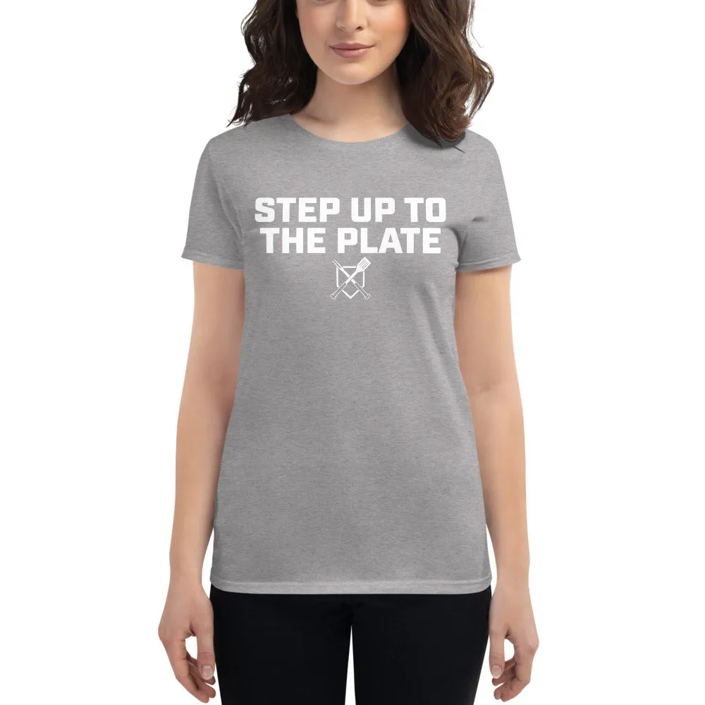 Step Up To The Plate Women's Fitted T-shirt