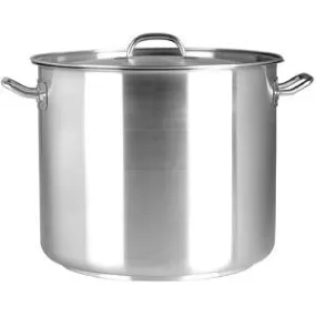 Stockpot-Stainless Steel 10.75Lt 240X240mm W/Lid