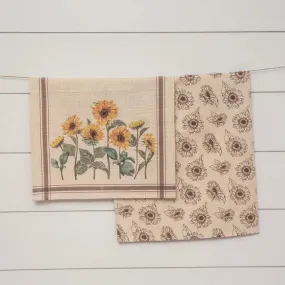 Sunflower Tea Towel Set