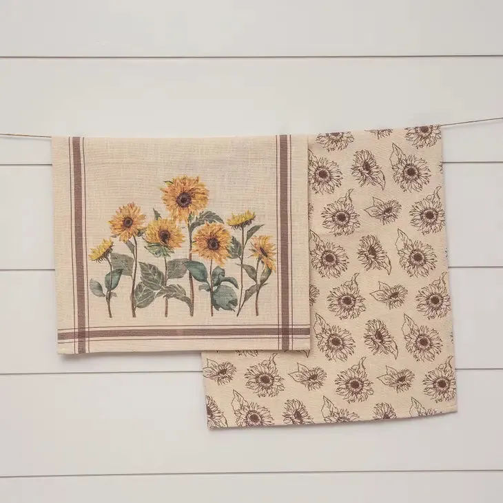 Sunflower Tea Towel Set