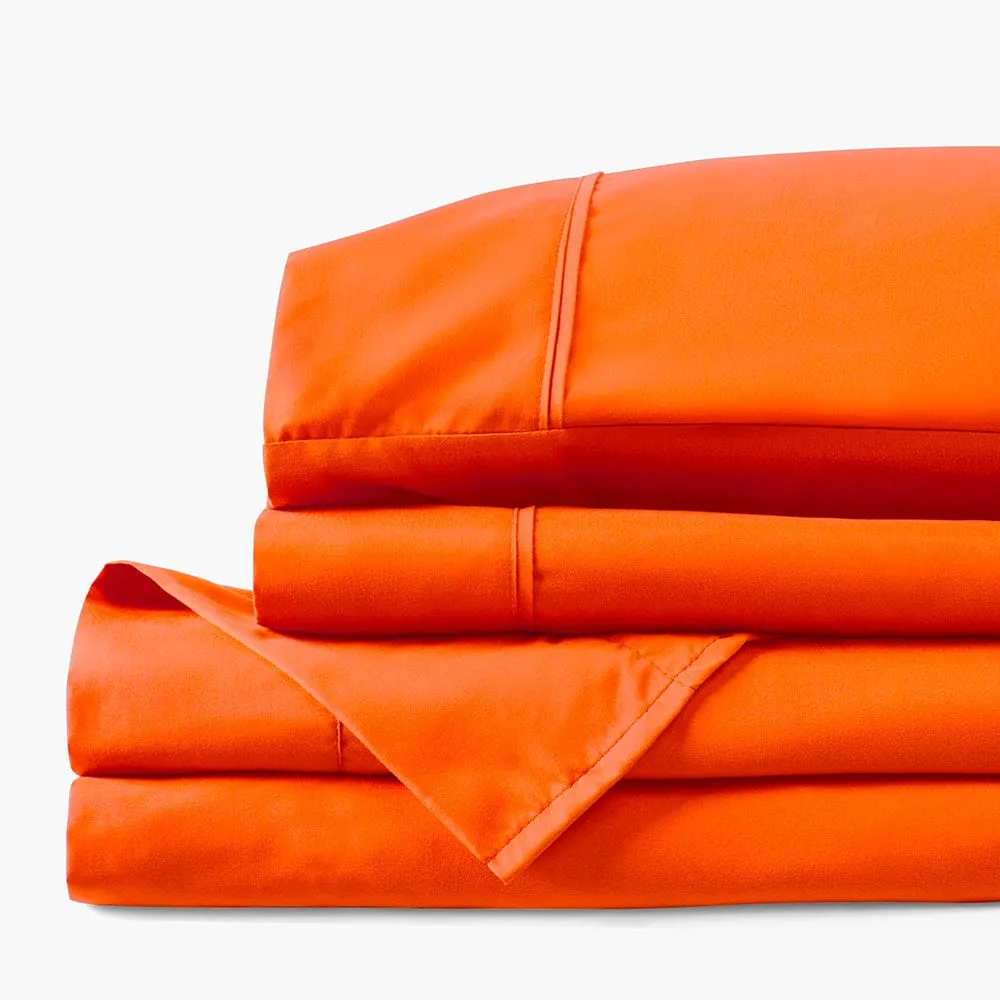 Sunkissed Orange Sheet Set