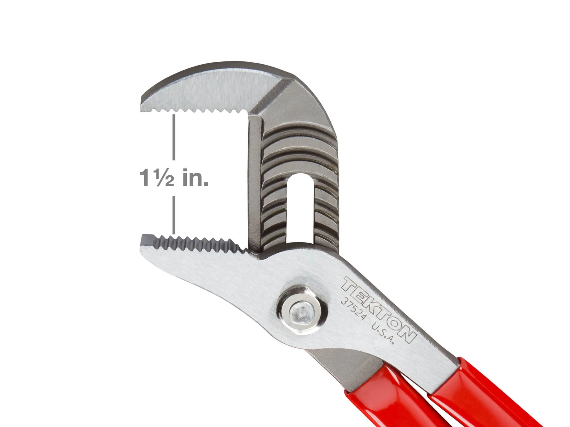 Tekton 37524 10-Inch USA Groove Joint Pliers, 1-1/2 in. Jaw Capacity