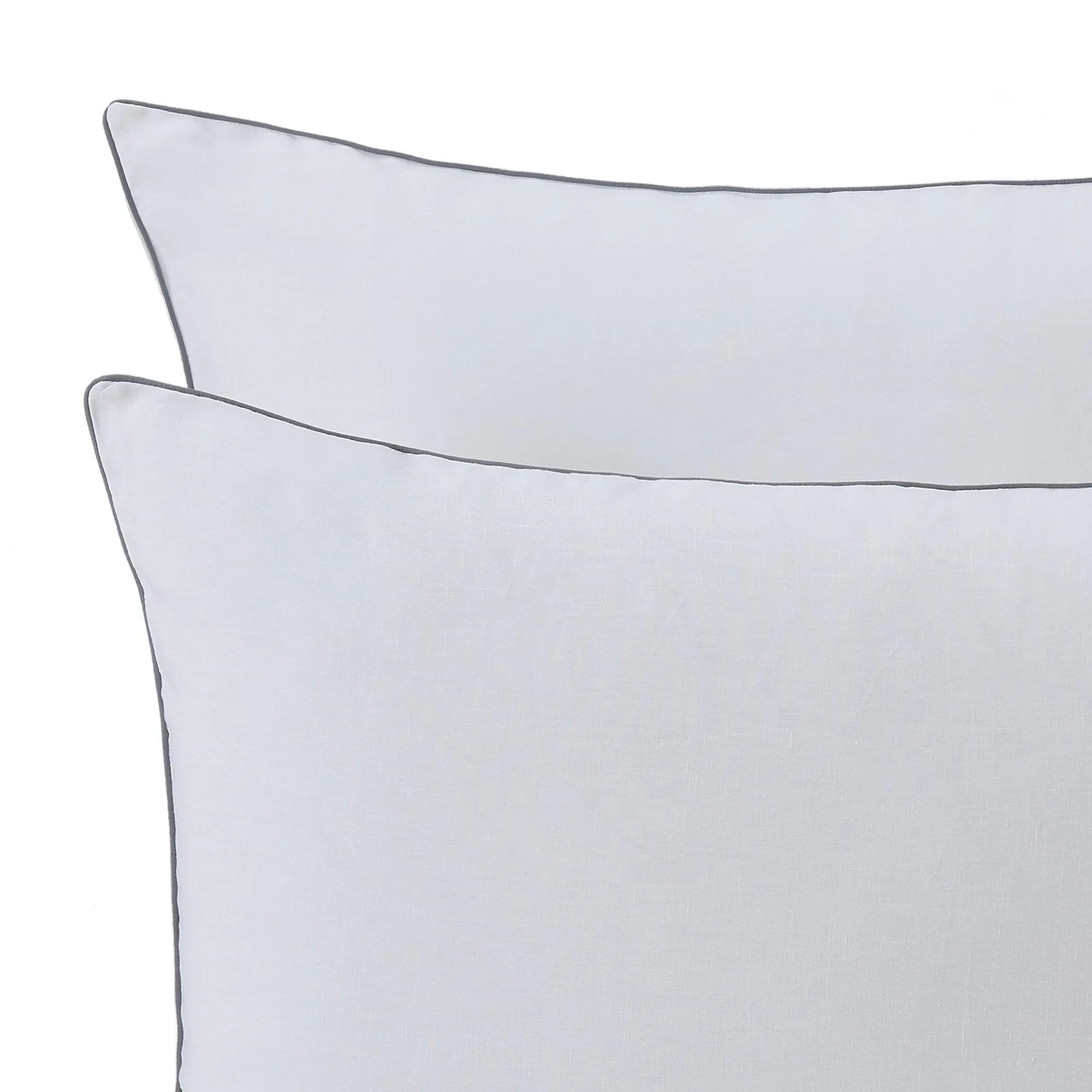 Tercia Pillowcase [White/Charcoal]