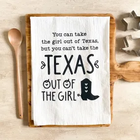 Texas Girl Flour Sack Tea Towel