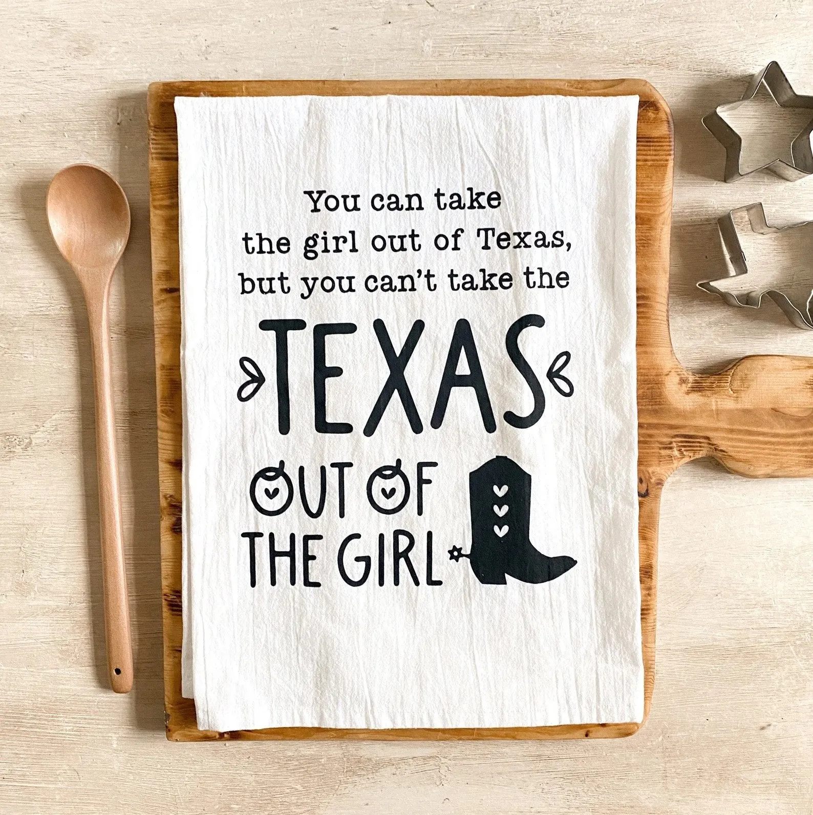 Texas Girl Flour Sack Tea Towel