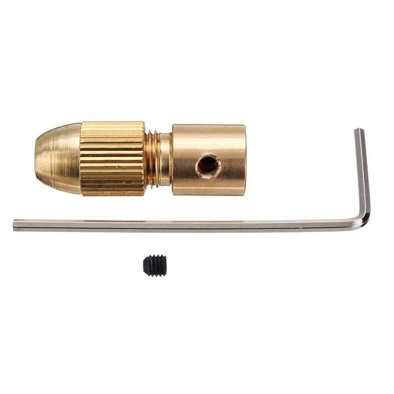 Themisto 5mm Shank Metal Drill Chuck Collet Bits Rotary with Screw, 0.5-3 mm for RS775 motor